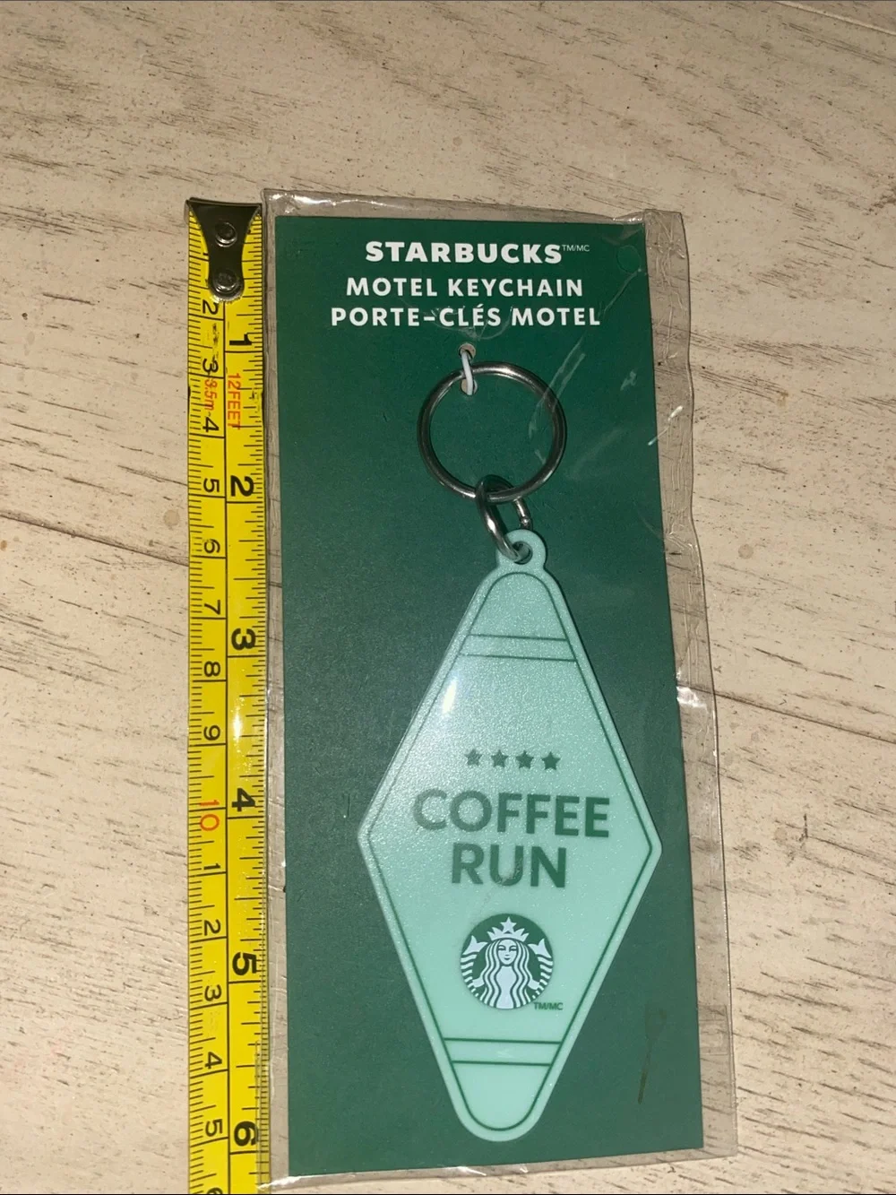 New Starbucks coffee ☕️ Keychain, Motel room key design, sea mist green